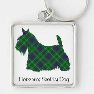 Porte-clés Tartan Duncan Terrier Écossais