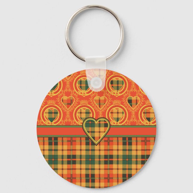 Porte-clés Tartan écossais de Strathearn (Recto)