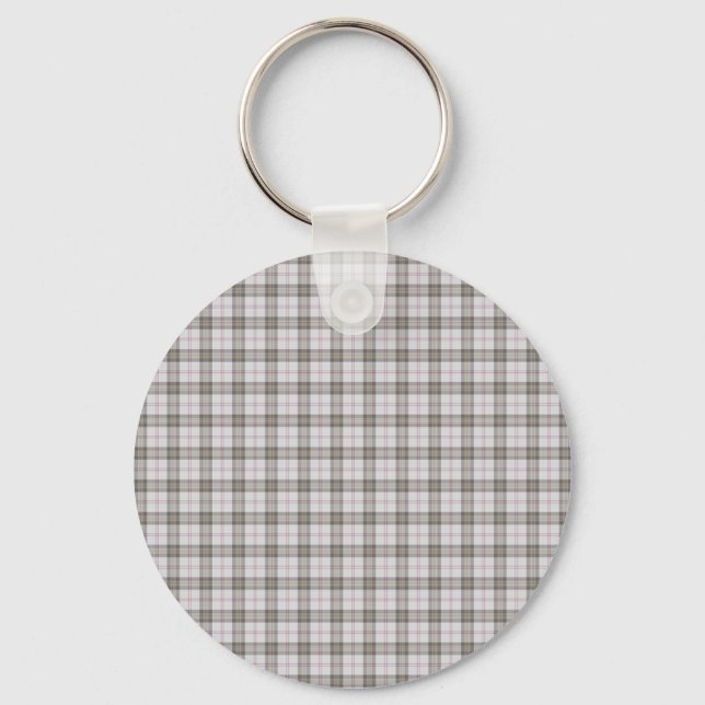 Porte-clés Tartan gris mode (Recto)