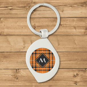 Porte-clés Tartan orange d'Halloween