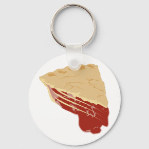 Porte-clés Tarte - tranche de cerise/fruit de tarte