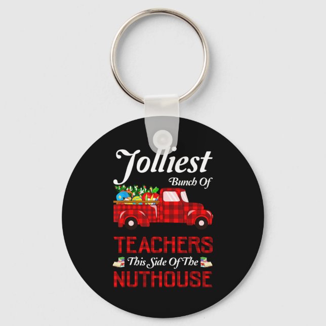 Porte-clés Tas De Professeurs De Ce Côté De La Maison Des Fou (Recto)