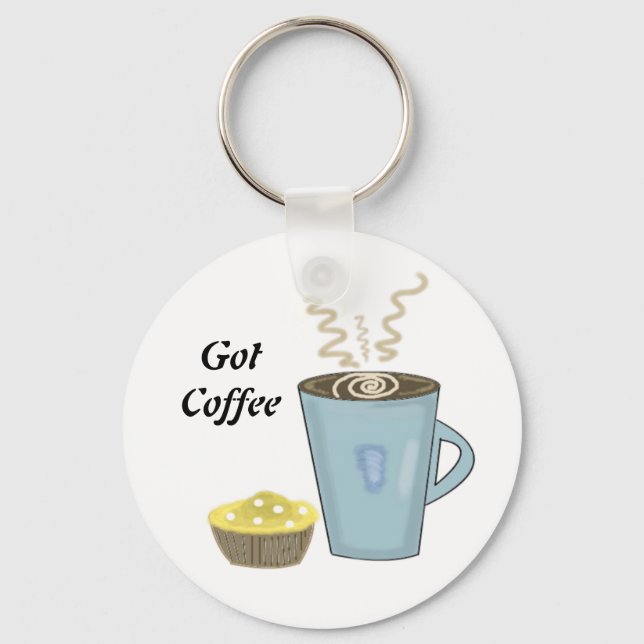 Porte-clés Tasse à Café et Muffin (Recto)