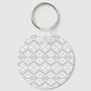 Porte-clés Tasse à motif zigzag gris mignon