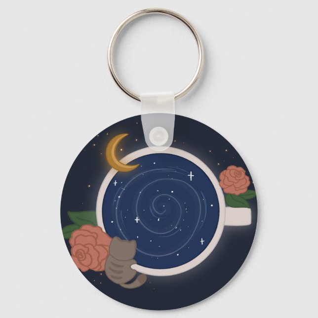 Porte-clés Tasse à thé Céleste (Recto)
