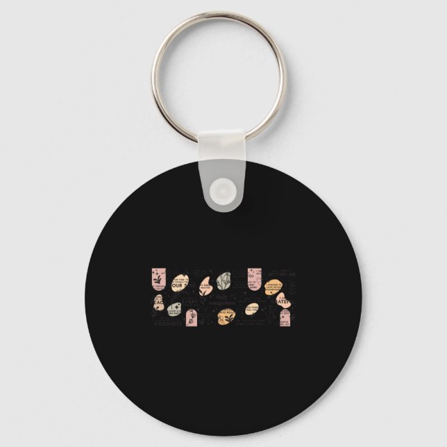 Porte-clés Tasse d'affirmation de rappels quotidiens  (Recto)