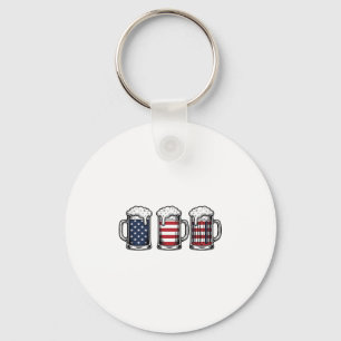 Porte-clés Tasses à bière patriotiques Conception de chemise