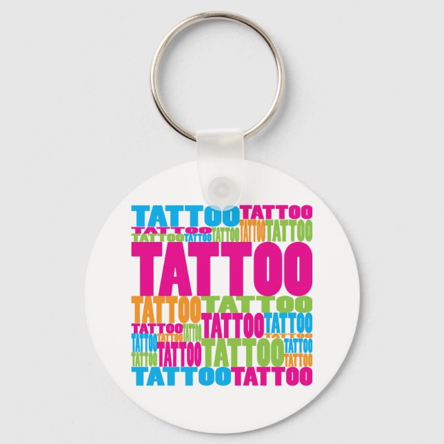 Porte-clés Tatouage coloré (Recto)