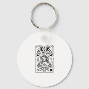 Porte-clés Tatouage flash Jésus Christianisme Tatouage flash