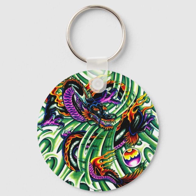 Porte-clés Tatouage japonais Dragon (Recto)