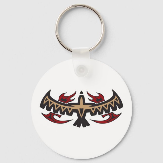 Porte-clés Tatouage Tribal Aigle Faucon (Recto)