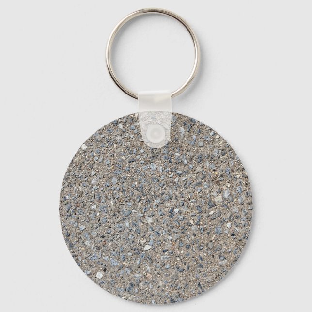 Porte-clés Taupe Concrete Cement Blue Aggregate Sidewalk (Recto)