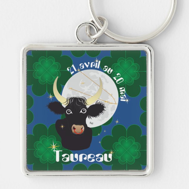 Porte-clés Taureau 21 avril au 20 mai Porte-chiffres (Devant)