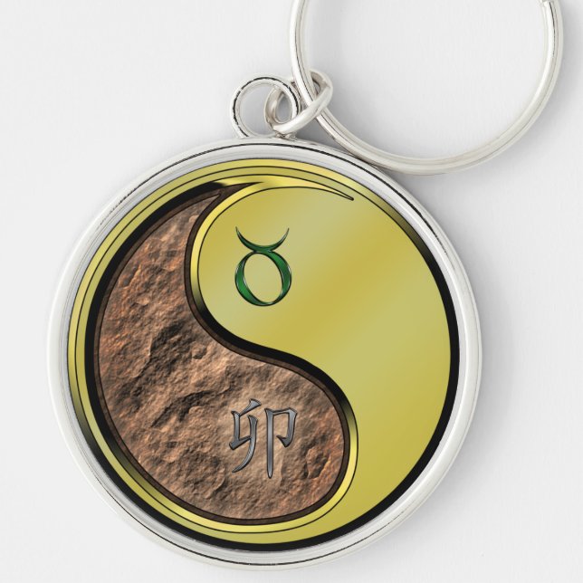 Porte-clés Taurus et lapin métallique (Devant)