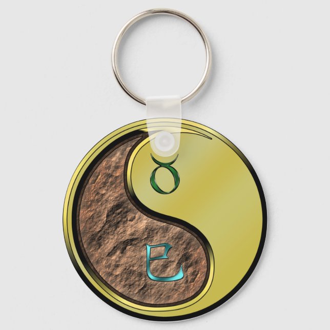 Porte-clés Taurus et serpent métallique (Recto)