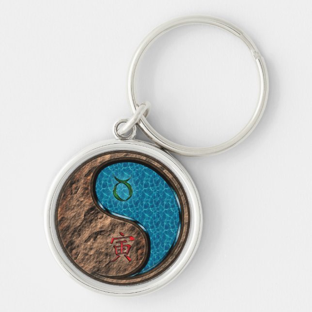 Porte-clés Taurus et tigre d'eau (Devant)