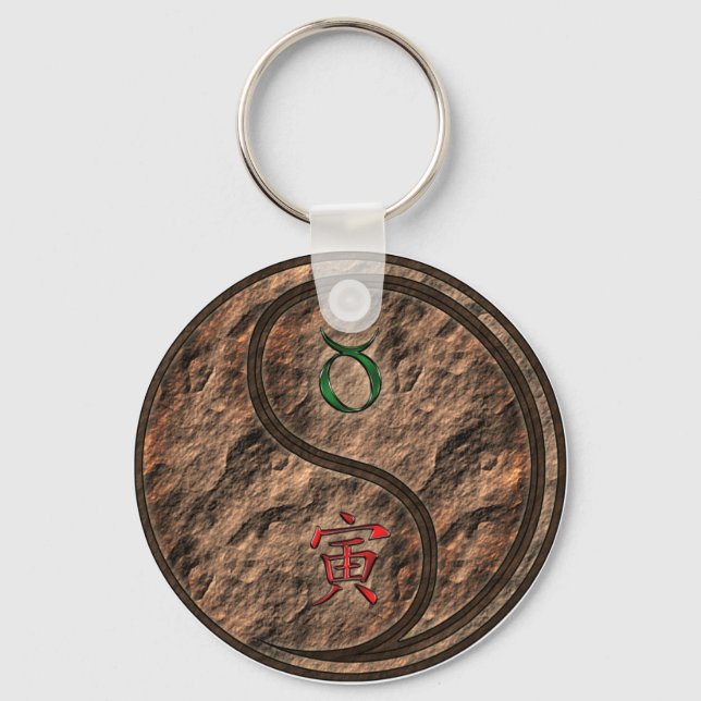 Porte-clés Taurus & Tigre de Terre (Recto)