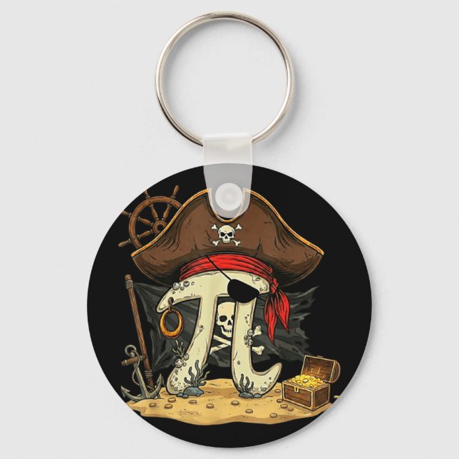 Porte-clés Taux amusant pirate piday 314 professeur de mathém (Recto)