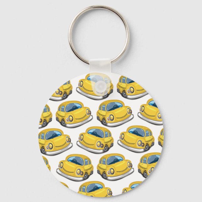 Porte-clés Taxi de taxi jaune (Recto)