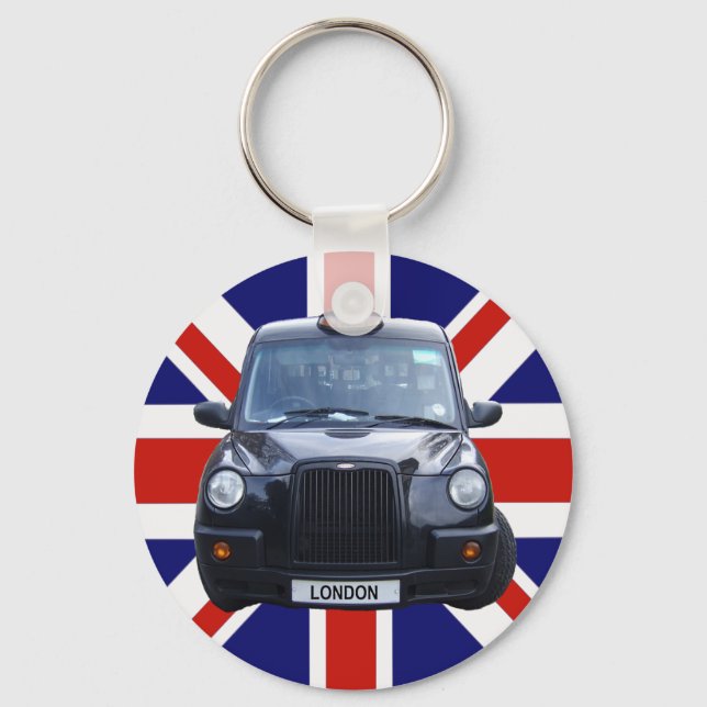 Porte-clés Taxi noir de Londres (Recto)