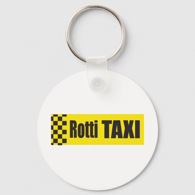 Porte-clés Taxi Rottweiler (Recto)