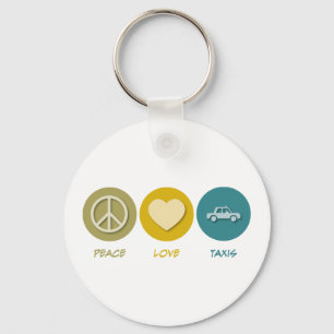 Porte-clés Taxis d'amour de paix