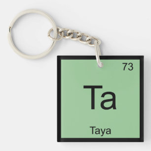 Porte-clés Taya Nom Chimie Élément Tableau périodique
