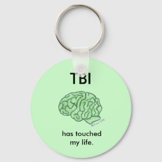 Porte-clés "TBI has touched my life" keychain