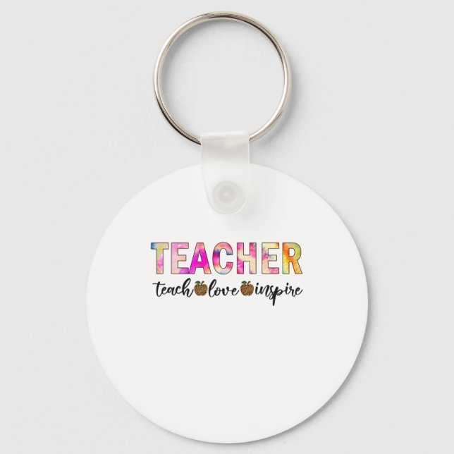 Porte-clés Teacher Art Teach Love Inspire (Recto)