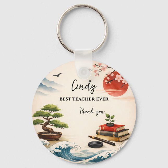Porte-clés Teacher Thank You Gift | End of School Year (Recto)