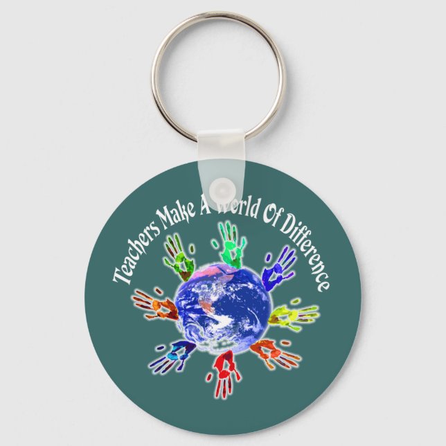 Porte-clés Teachers Make a World Keychain (Recto)