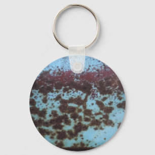 Porte-clés Teal Blue & Purple Rusted background