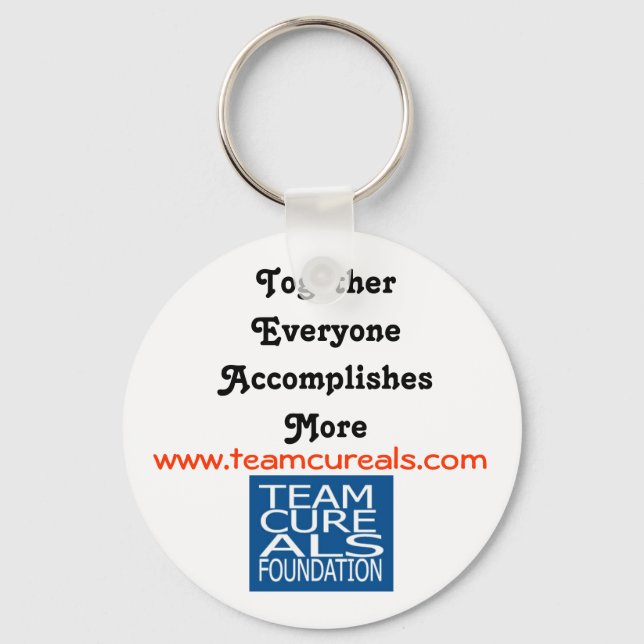 PORTE-CLÉS TEAM CURE ALS FOUNDATION KEYCHAINS (Recto)