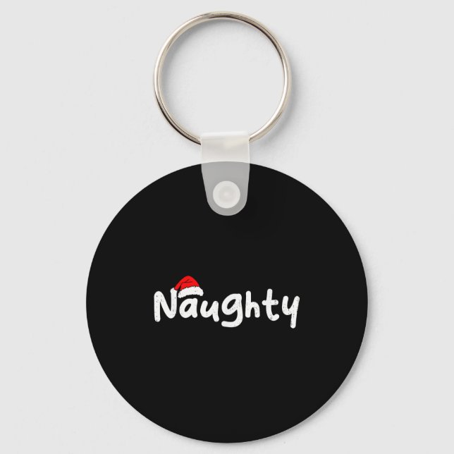 Porte-clés Team Naughty Funny Christmas Couple Matching Team  (Recto)