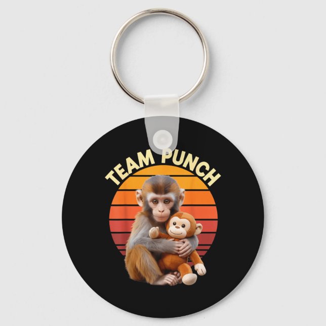 Porte-clés Team Punch Monkey Plush Retro Sun (Recto)