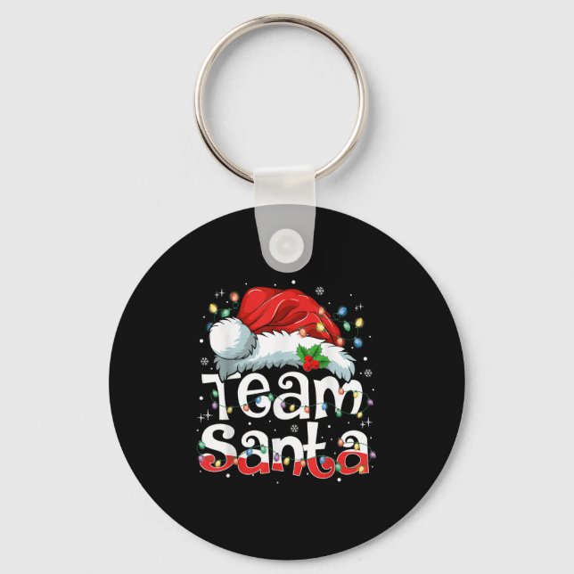 Porte-clés Team Santa Claus Christmas Family Matching Pajama  (Recto)