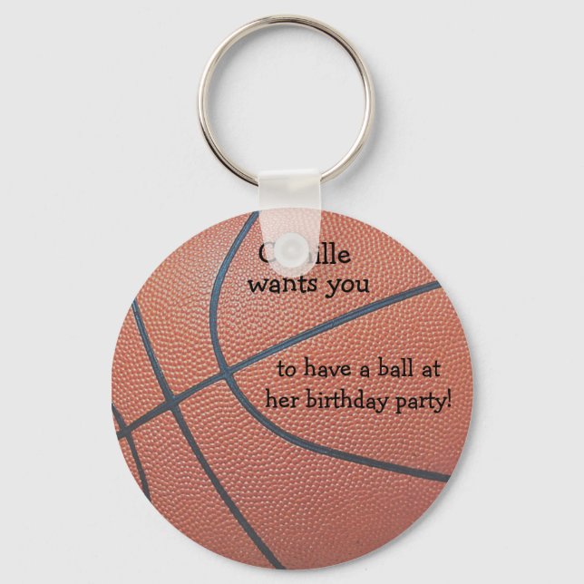 Porte-clés Team Spirit_texture_Have a ball birthday (Recto)