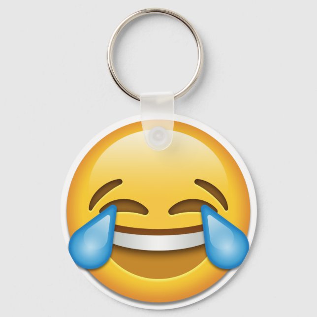 Porte-clés Tears of Joy emoji drôle (Recto)