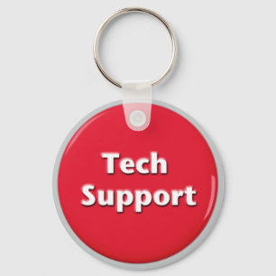 Porte-clés Tech Support Red Panic Button