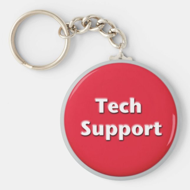 Porte-clés Tech Support Red Panic Button (Devant)