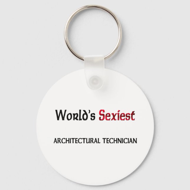 Porte-clés Technicien d'architecture le plus flexible du mond (Recto)
