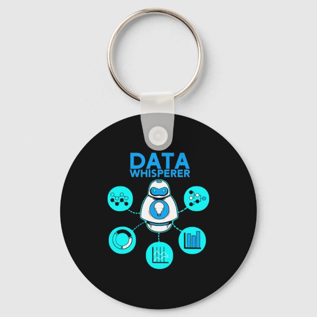 Porte-clés Technicien Data Whisperer Analyste Mis Logiciel  (Recto)