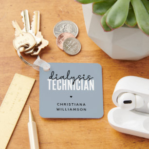 Porte-clés Technicien de dialyse personnalisé   Cadeaux techn