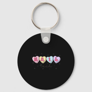 Porte-clés Technicien en onglerie Saint-Valentin Cœur Manucur
