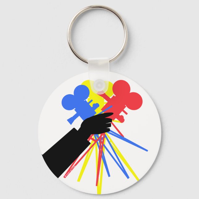 Porte-clés Technicolor Love Bouquet Couleurs primaires (Recto)