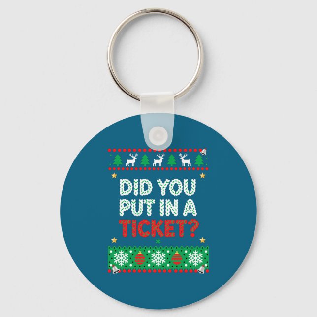 Porte-clés Technologie de l'information Funny Noël Ordinateur (Recto)