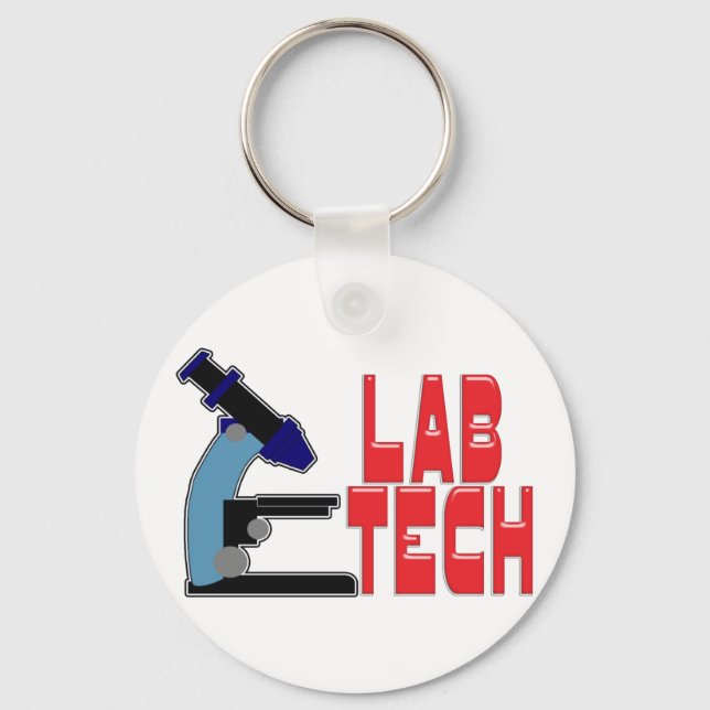 Porte-clés TECHNOLOGIE LAB avec MICROSCOPE (Recto)