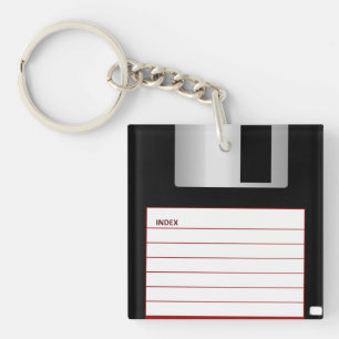 Porte-clés Technologie Rétro Disque Dur Ancien