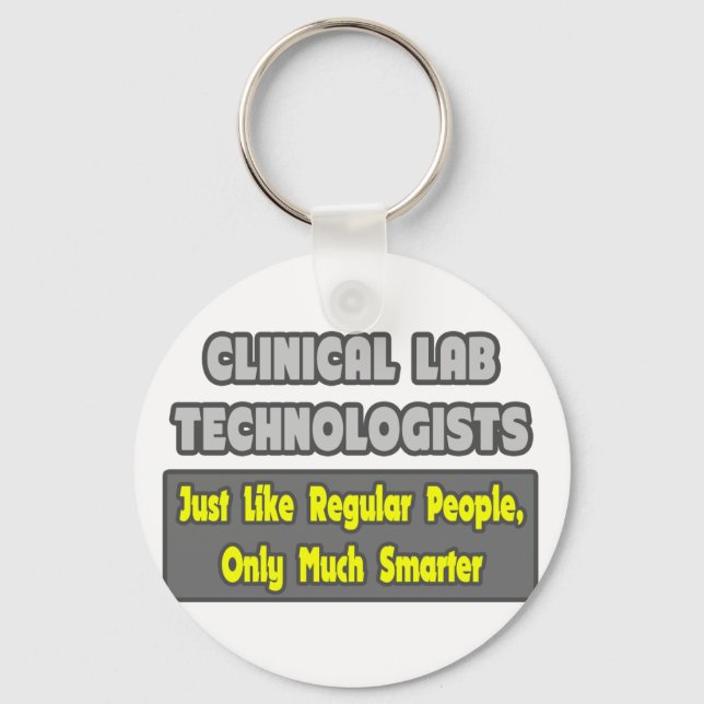 Porte-clés Technologues du laboratoire clinique .. Plus intel (Recto)