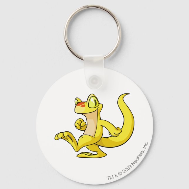 Porte-clés Techo jaune (Recto)